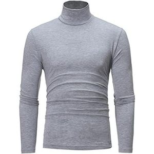 Heren Lang Thermo Onderhemd met Rolkraag - Zacht Thermisch Ondergoed voor Winter Ski Snowboard