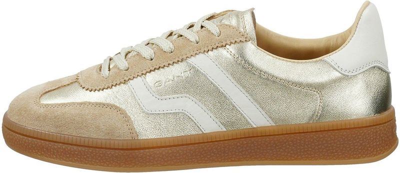 Sneakers - Leer - Glad Leer, Suède - Ronde Neus, Platte Hak