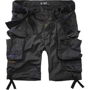 Brandit - Savage Gladiator - Cargoshorts - Zwart - 9 Zakken - Met Riem