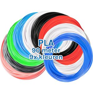 3D&Print 3D Pen Vullingen - Filament PLA - 9 Kleuren - 1,75mm
