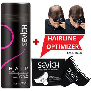 HAARPOEDER WIT - Haarvezels - Haarpoeder - Hair Fiber - Kale plekken bedekken - Haarverdikker