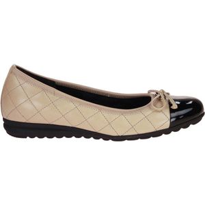 Gabor Comfort Beige Ballerina G-leest