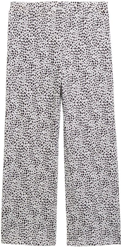 TOM TAILOR - Harembroek - Grijs - Dierenprint - Wide Leg