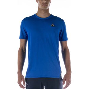 La Coq Sportif Tech Tee Ss N°1 M Blauw Overhemd - Streetwear - Volwassen