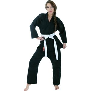 Hayashi karate pak Kirin Kleur: Zwart, Maat: 200 cm, Volwassenen