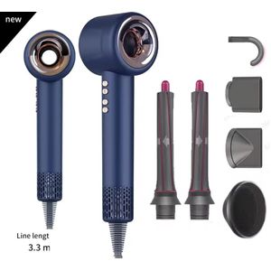 Föhn - Haardroger - Haardroger Met Diffuser - Haardroger Krullen - 1600 Watt - Ionische Föhn - 6 Onderdelen - Roze