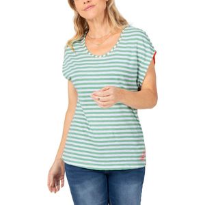 TIMEZONE Dames T-Shirt STRIPED ROUND NECK T-SHIRT regular fit Veelkleurig XS Ronde Hals Volwassenen