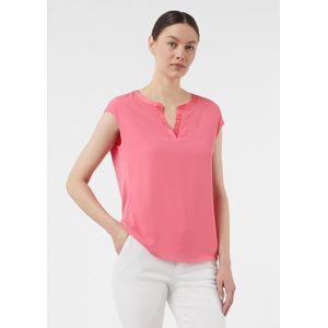 comma - T-Shirt - Korte Mouwen - Blouse-Shirt - Tuniekhalslijn