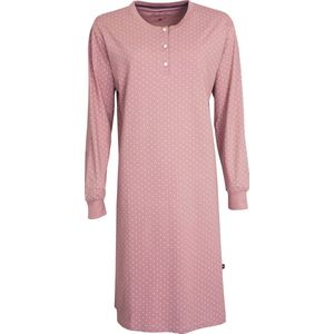 Medaillon Dames Nachthemd - Polo Sluiting - Rose - Maat S