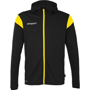 Uhlsport Squad 27 Jas Met Kap Kinderen - Zwart / Limoen | Maat: 128