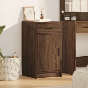 vidaXL - Dressoir - Bruin - Eiken - 40x41x75 - cm - Engineered - Wood