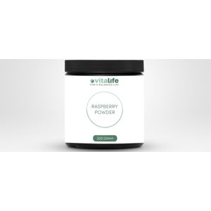 Vitalife Frambozenpoeder - 200g - GMO-vrij & 100% Vegan - Natuurlijke Boost voor Smoothies en Meer!