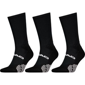 HEAD Padel Sokken Crew 3-pack Zwart
