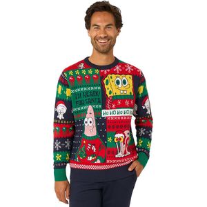 OppoSuits SpongeBob Sweater - Foute Kersttrui - Wollen Trui - Maat XXL