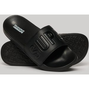 Superdry - Core Vegan Pool Slippers - Zwart - Vegan Materialen