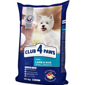 Club 4 Paws Premium met lam en rijst - adult dogs small breeds 14 kg