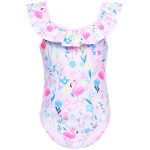 Meisjes Badpak Zomer Eendelig Mouwloos Voor Strand en Zwembad