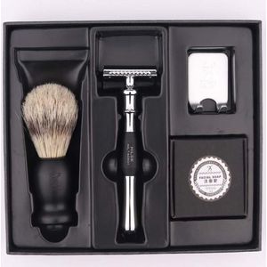 Safety Razor Set Hoog Kwaliteit + Missan Kam - Scheerset Klassiek - Klassiek Scheermes