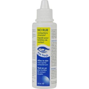 Eye Fresh No Rub - Alles-in-één Lenzenvloeistof - Voordeelverpakking 6 x 100 ml