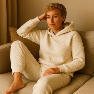 La Booty - Loungewear Set - Ecru - Hoodie Huispak