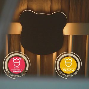 Ollie & Leila® Leila's Beer – White Noise Nachtlampje – Genomineerd Nederlands Design - Timer & Huilsensor - Kind / Baby – Bedlamp – 5 Kleuren – 4 Geluiden – White Noise