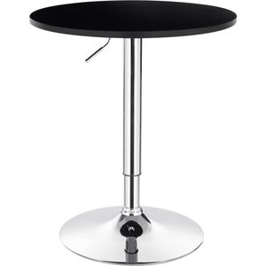 Bartafel keukentafel hoogte verstelbare in MDF,tafel ronde Zwart