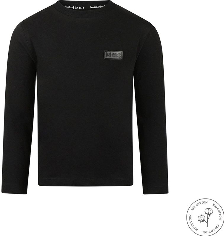 Koko Noko - Bio Cotton - Shirt Lange Mouwen - Jongens - Black - Maat 92