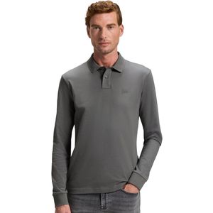 Hugo Boss polo lange mouw grijs