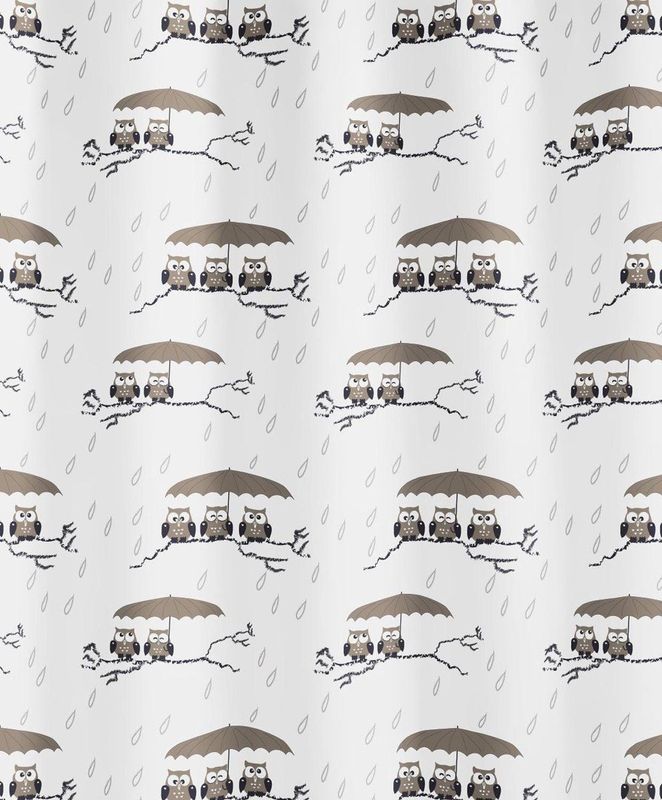 Douchegordijn - Transparant - Polyester