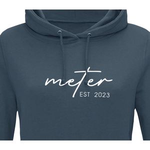 Hoodie heren met capuchon - Sweater heren capuchon - Getuige - Getuige huwelijk - Getuige cadeau - Best man est 2023 - Blauwgrijs XL