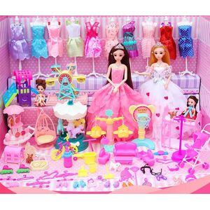 [Speelhuisparadijs] Prinsessenpoppenset/Meisjes aankleedpop/Pretparkset