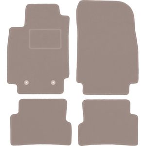 Beige veloursmatten voor: Renault Captur SUV (2013-2019)