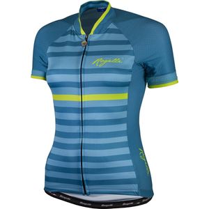 Rogelli Ispira Fietsshirt - Dames - Maat XS - Korte mouwen - Blauw/Geel