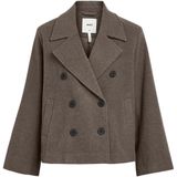 Trenchcoat - Effen - Licht Gevoerd - Lange Mouw - Losse Pasvorm