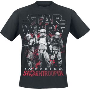 Star Wars - T-shirt - Zwart - Imperial Stormtrooper - Voor Mannen