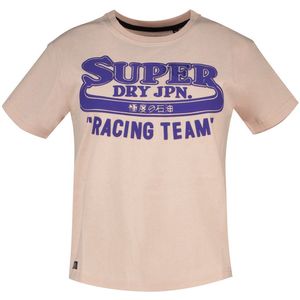 Superdry - Archive Neon Graphic - T-shirt - Beige - Korte Mouwen