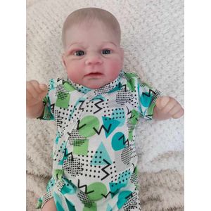 Nini- omslag romper met korte mouwen - biologisch katoen 56