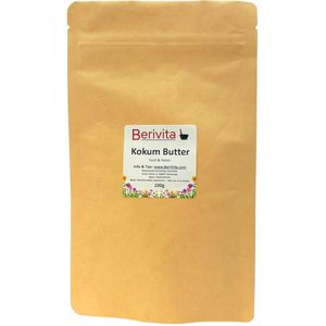 Kokum Butter 100gr - Huid en Haren - Ongeraffineerde, Pure en Onbewerkte Kokumbutter