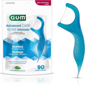 GUM Advanced Care Flossers - Flosdraad - Floss Picks - Fresh Mint - 90 stuks