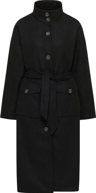 Dreimaster - Overgangsjas - Zwart - Wolmix