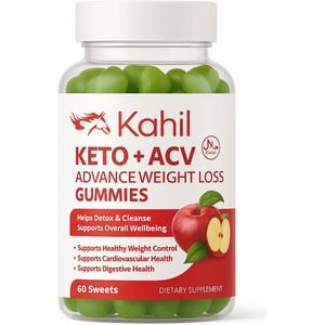 Kahil - Keto Appelazijn Gummies - Afslankpillen - Helpt bij Vetverbranding Detox en Energieboost