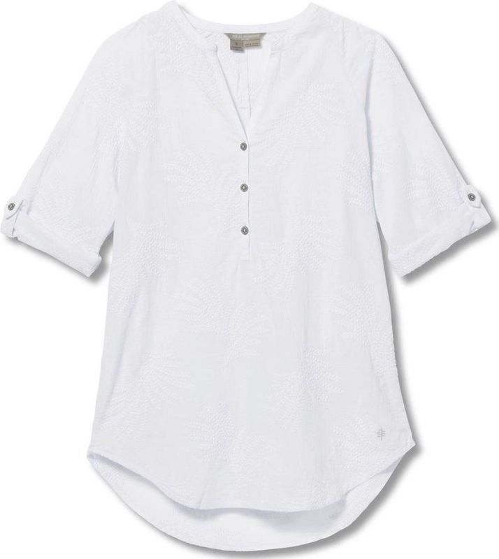 Royal Robbins Oasis Tunic II 3/4 Sleeve Dames Shirt White XS
