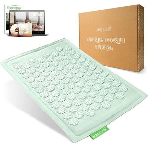 Acupressuurmat voor voeten - Nagelplaat voor voetmassage - Rug nek en schouders - Bevestigingsband - Massagemat voor voetmassage