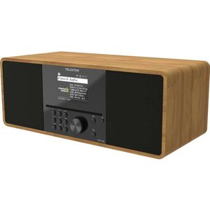 Telestar - TOP 300 - Internetradio - Hout - Met CD-speler - DAB+ en Bluetooth