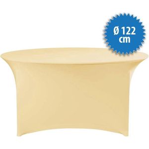 Cover Up Tafelrok Stretch - Ø122cm - Incl. Topcover - Cream