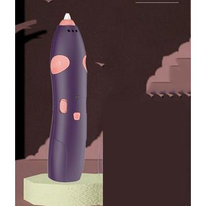 3D-printpen Draadloze 3D-tekenpen voor kinderen - Paars