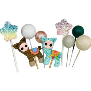 Luna Balunas Alpaca Taart Topper - cake decoratie Lama - Dieren - Verjaardag versiering