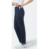 hajo Joggingbroek voor dames, functionele revalidatiebroek met ritssluiting op de broekspijp, korte maten, marine (609), 22