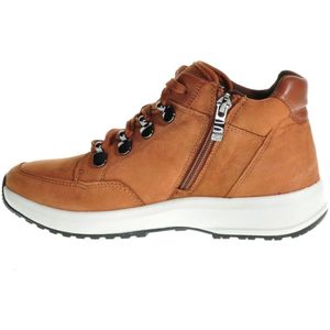 Cognac Sneaker Dames Hoog Caprice maat 37