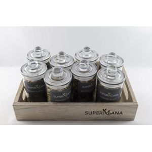 SuperMana Mini high tea winter, losse thee, verse thee, thee proeverij, tea tasting, thee kado, cadeau, geschenk verpakking, cadeau voor haar, cadeau voor hem